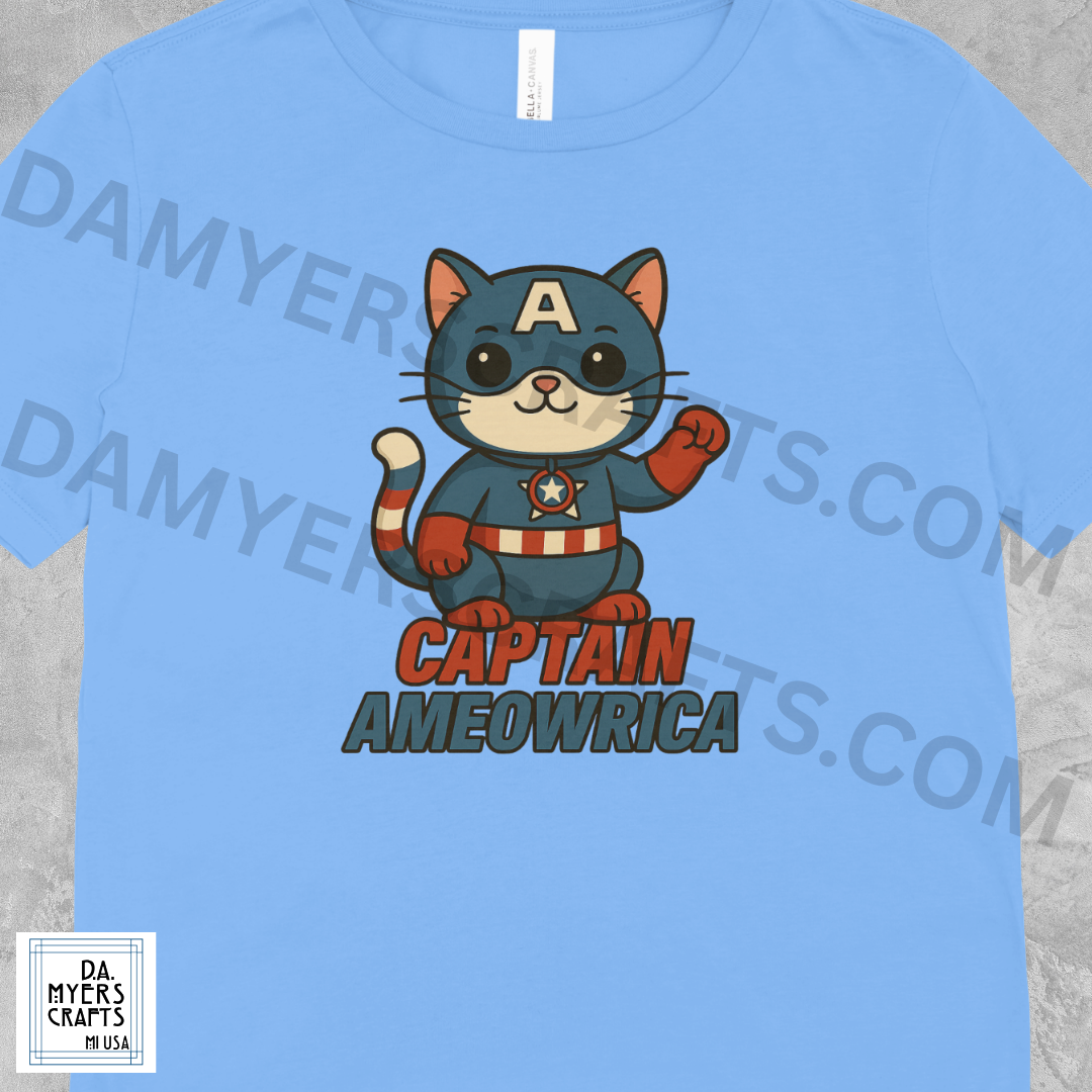 Captain America Inspired "Captain Ameowrica" T-Shirt!