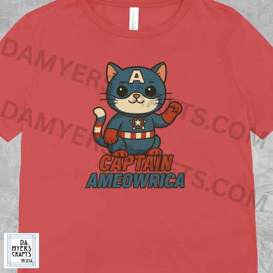 Captain America Inspired "Captain Ameowrica" T-Shirt!