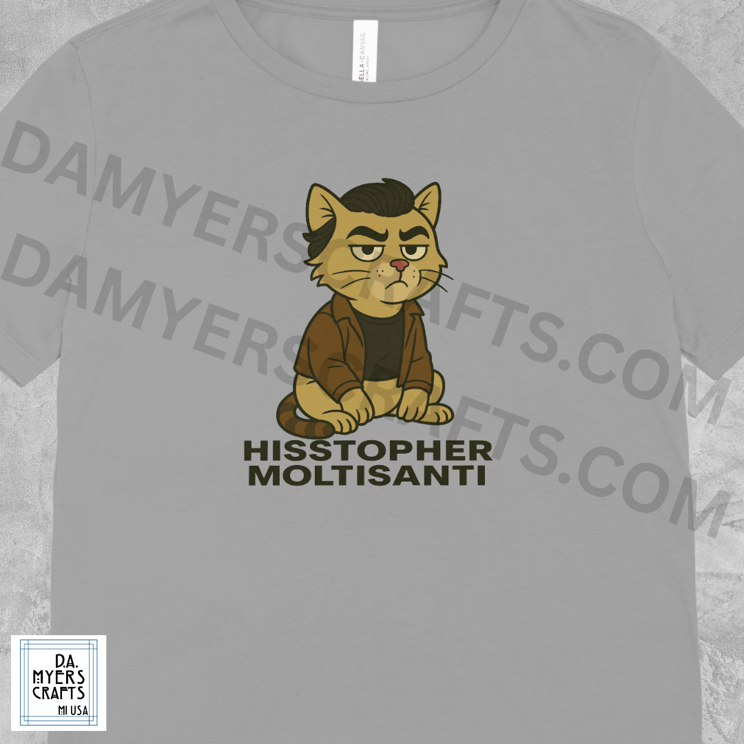 Sopranos Cat Inspired "Hisstopher Moltisanti" T-Shirt!