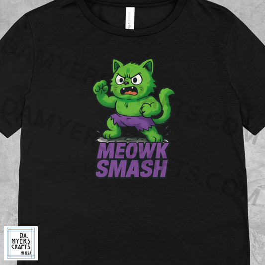 Hulk Inspired "Meowk Smash" T-Shirt!