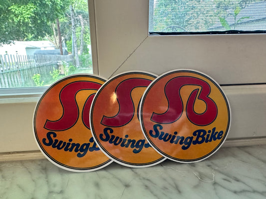 SwingBike Headbadge Decal (Gold)