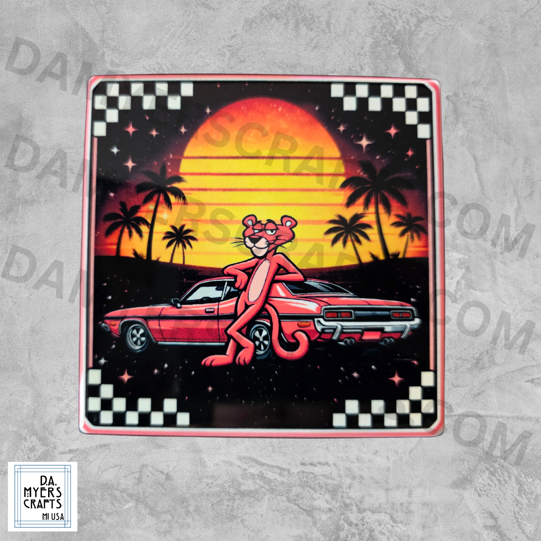 Pink Panther Car Coaster