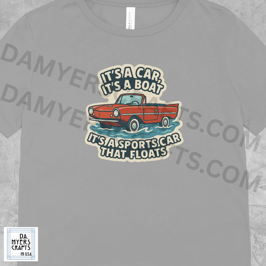 Amphicar "It's a Car, It's a Boat, It's a Sportscar That Floats" T-Shirt!