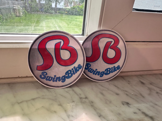 SwingBike Headbadge Decal (Silver)