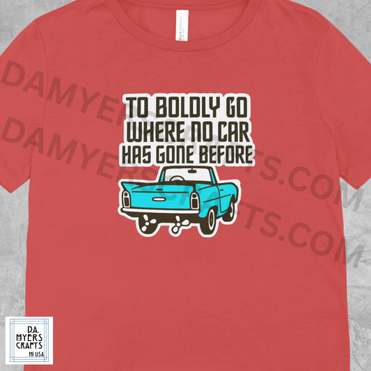 Amphicar "To Boldly Go Where No Car Has Gone Before" T-Shirt!