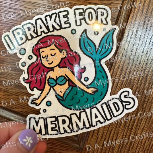 Amphicar "I Brake For Mermaids" Magnet