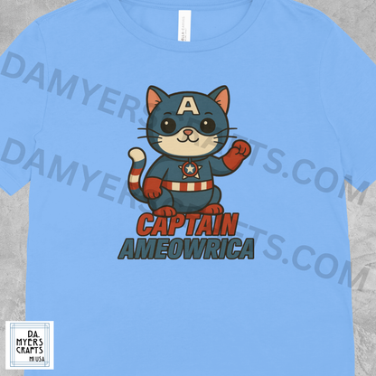 Captain America Inspired "Captain Ameowrica" T-Shirt!