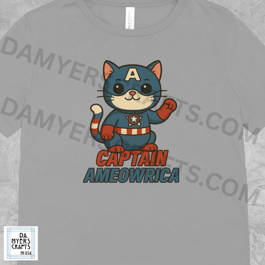 Captain America Inspired "Captain Ameowrica" T-Shirt!