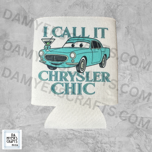 Vintage Chrysler Muscle "I Call It Chrysler Chic" Koozie/Can Cooler