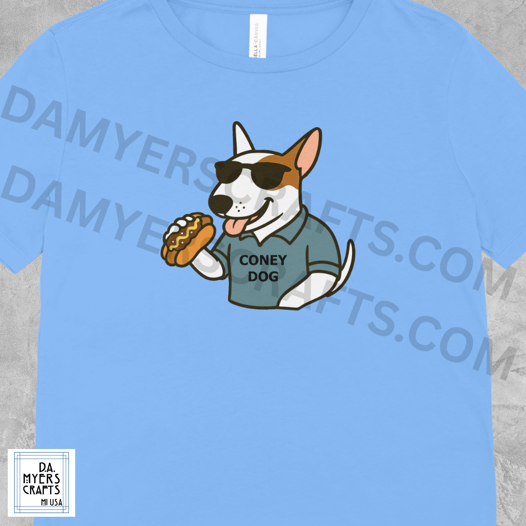 Bull Terrier Detroit Coney Dog T-Shirt!