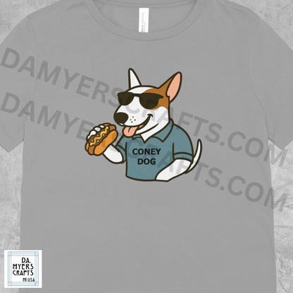 Bull Terrier Detroit Coney Dog T-Shirt!