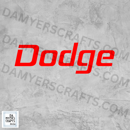 Dodge Logo Vinyl Cut Out Sticker! (Multiple Colors)