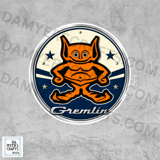 Gremlin Blue Sticker