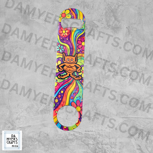 Gremlin Psychedelic Metal Bottle Opener