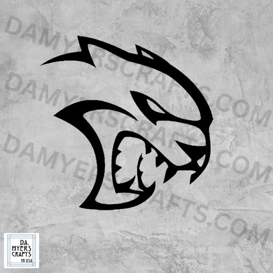 Hellcat Logo Vinyl Cut Out Sticker! (Multiple Colors)