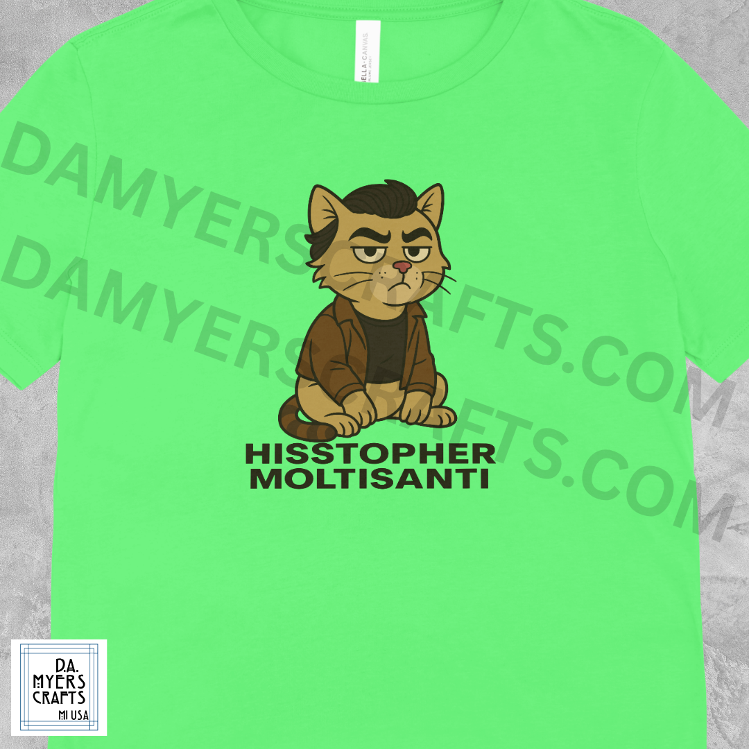 Sopranos Cat Inspired "Hisstopher Moltisanti" T-Shirt!