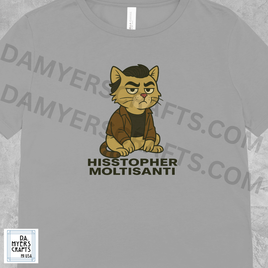 Sopranos Cat Inspired "Hisstopher Moltisanti" T-Shirt!