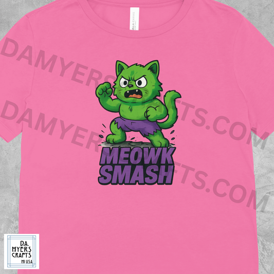 Hulk Inspired "Meowk Smash" T-Shirt!
