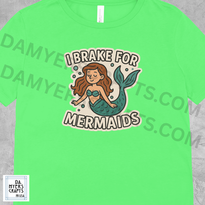 Amphicar "I Brake for Mermaids" T-Shirt!