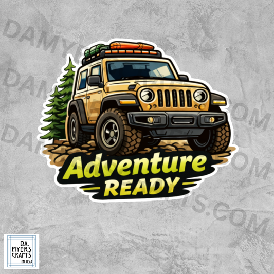 Jeep "Adventure Ready" Sticker