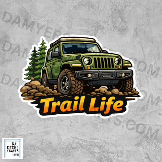 Jeep "Trail Life" Sticker