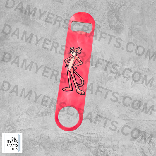 Pink Panther Metal Bottle Opener
