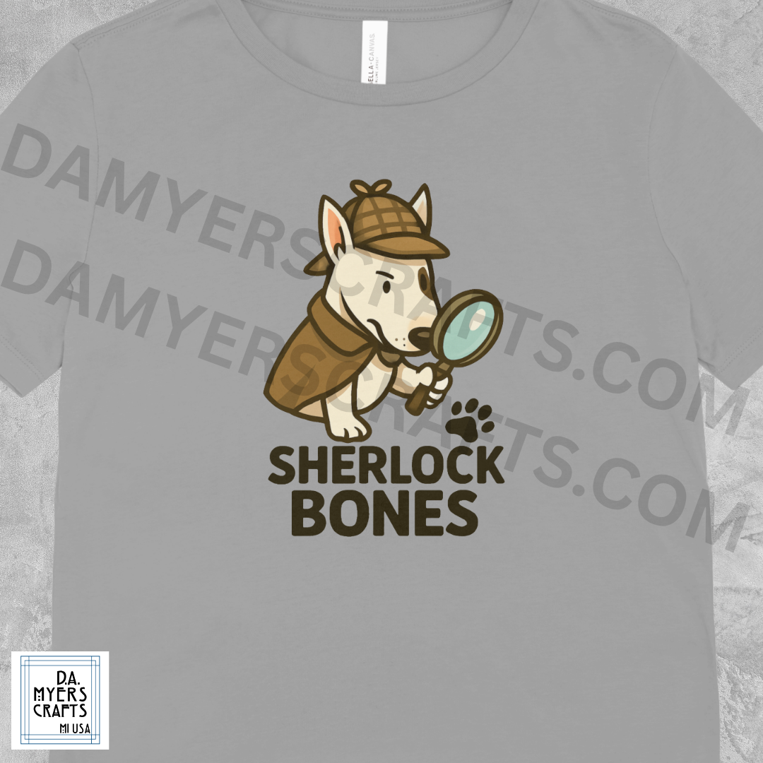 Bull Terrier Sherlock Bones T-Shirt!