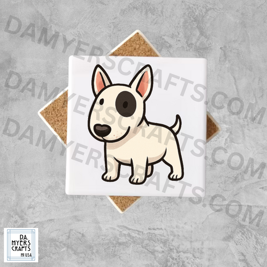 Bull Terrier Standing Coaster