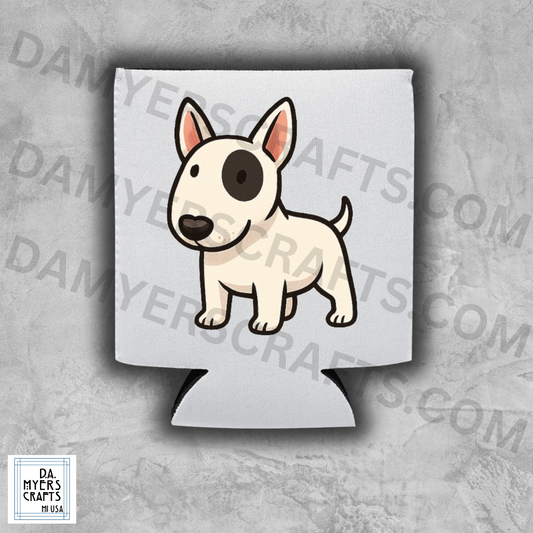 Bull Terrier Standing Koozie/Can Cooler