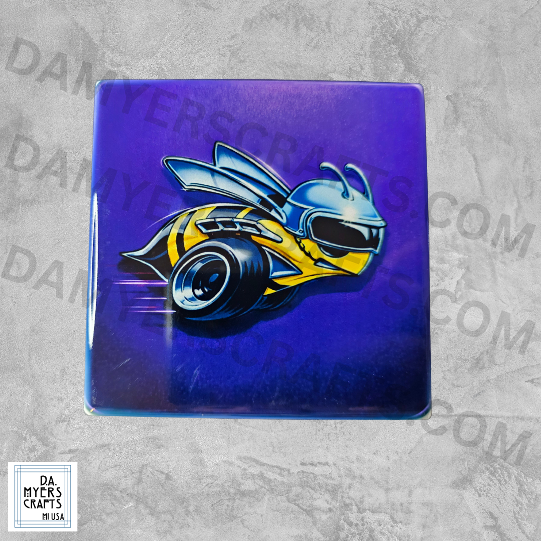 Super Bee Purple Coaster