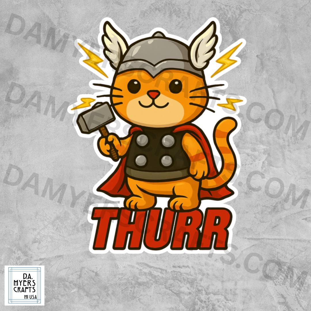 Thor Inspired "THURR" Sticker!