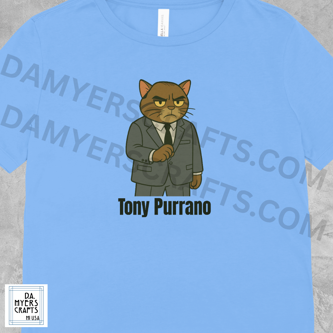 Sopranos Cat Inspired "Tony Purrano" T-Shirt!
