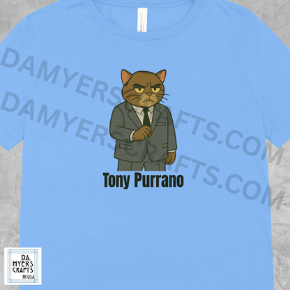 Sopranos Cat Inspired "Tony Purrano" T-Shirt!