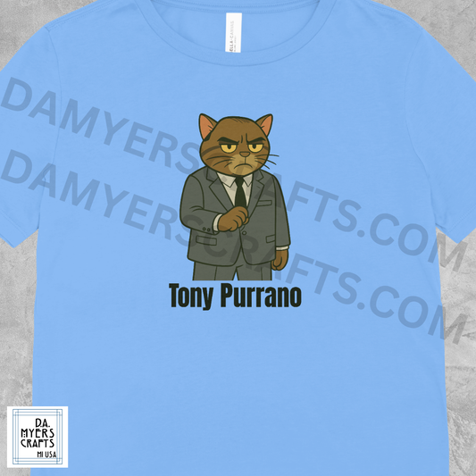 Sopranos Cat Inspired "Tony Purrano" T-Shirt!