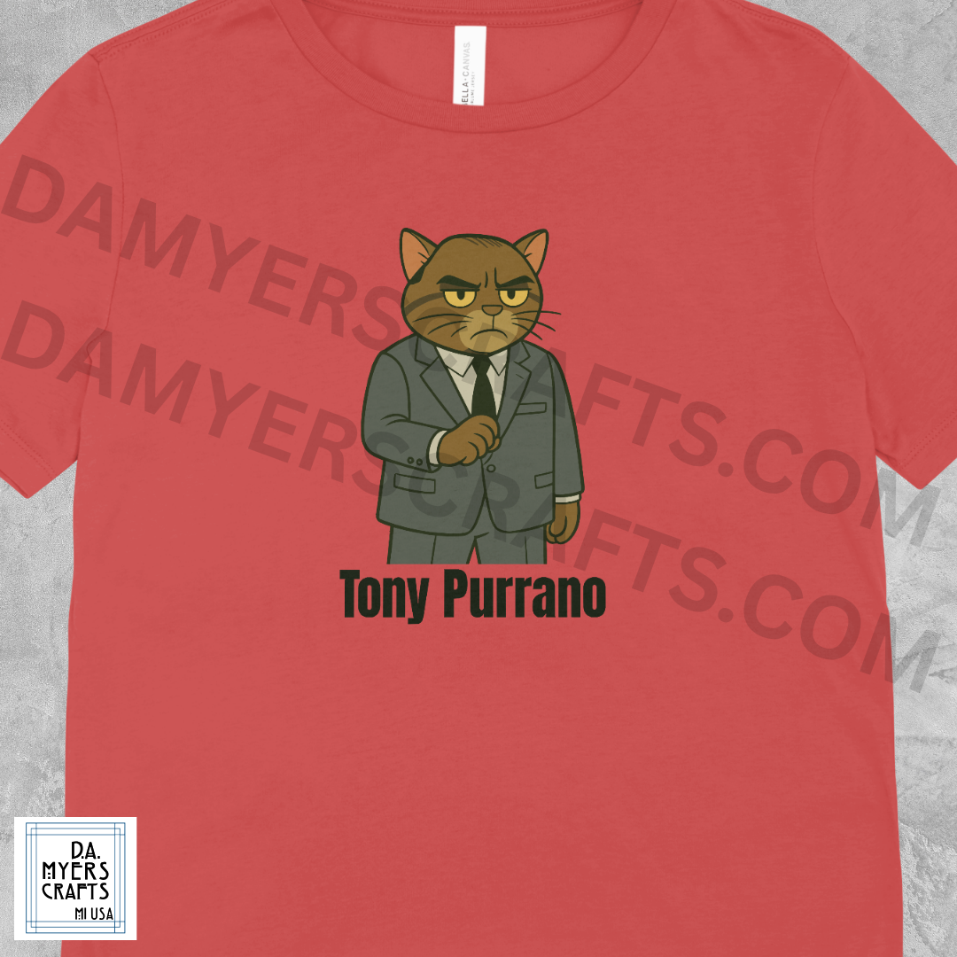 Sopranos Cat Inspired "Tony Purrano" T-Shirt!