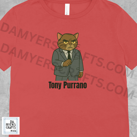 Sopranos Cat Inspired "Tony Purrano" T-Shirt!
