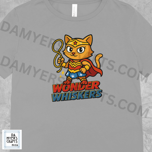 Wonder Woman Inspired "Wonder Whiskers" T-Shirt!