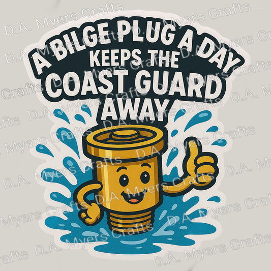 Amphicar "A Bilge Plug a Day Keeps the Coast Guard Away" Magnet