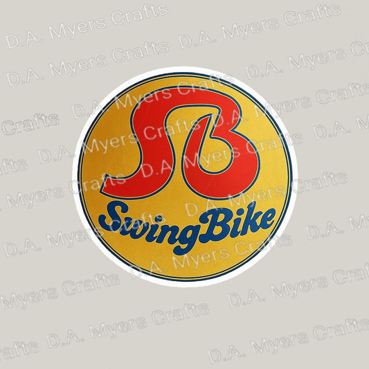 SwingBike Headbadge Decal (Gold)