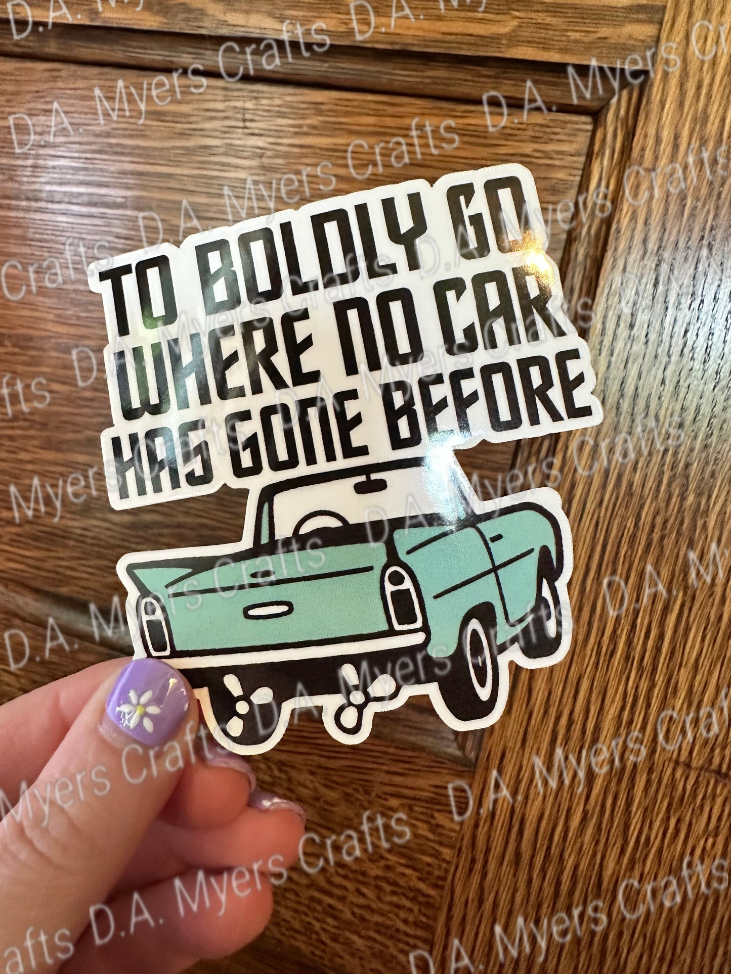 Amphicar "To Boldy Go Where No Car Has Gone Before" Sticker (Multiple Colors!)