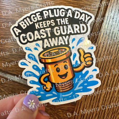 Amphicar "A Bilge Plug a Day Keeps the Coast Guard Away" Magnet