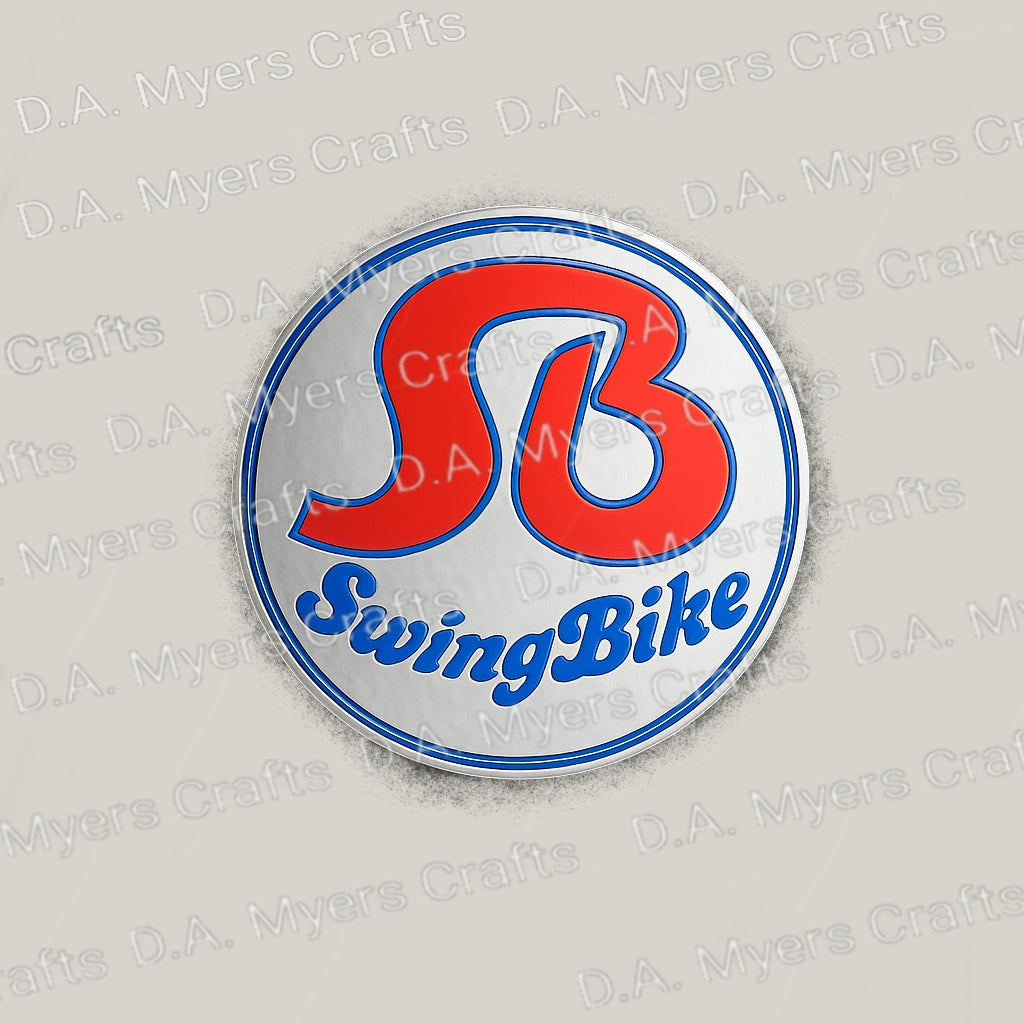 SwingBike Headbadge Decal (Silver)