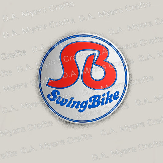 SwingBike Headbadge Decal (Silver)